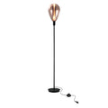 DENSO 20 lampa podłogowa czarny 1x5W G9 klosz miedziany