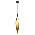 NORDIC lampa wisząca czarny 1x5W G9 klosz złoty