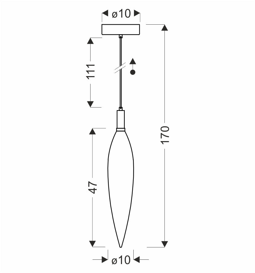 NORDIC lampa wisząca czarny 1x5W G9 klosz złoty