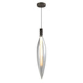 NORDIC lampa wisząca czarny 1x5W G9 klosz bezbarwny