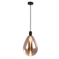 DENSO 20 lampa wisząca czarny 1x5W G9 klosz miedziany