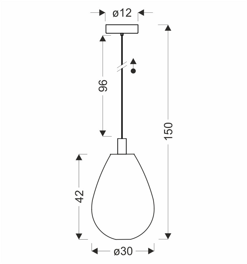 DENSO 30 lampa wisząca czarny 1x10W GU10 klosz miedziany