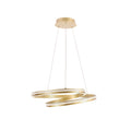 SANTA lampa wisząca złoty 32W LED 3000, 4000, 6500K maskownica biały