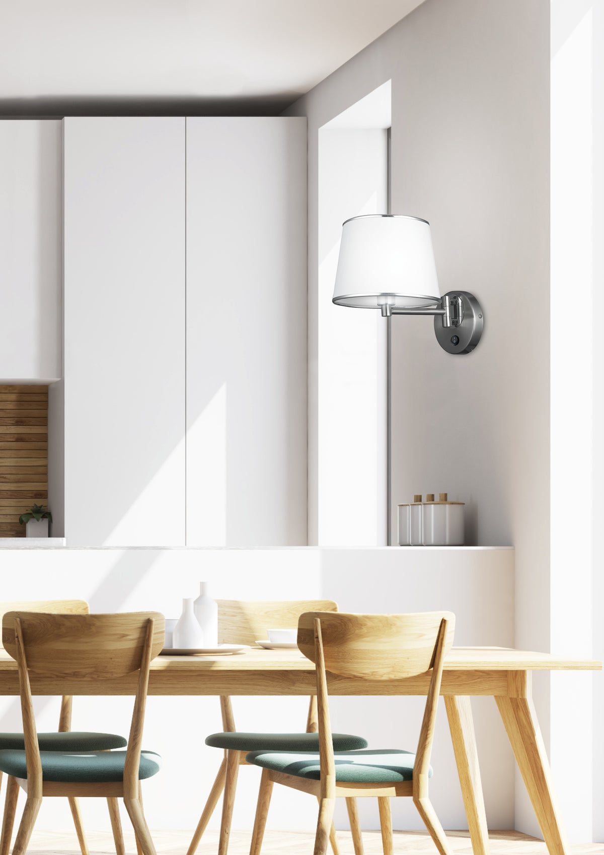IBIS lampa kinkiet 1x40W E14 satyna