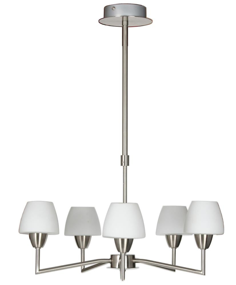 TOGO lampa wisząca 5x40W G9 nikiel mat promocja