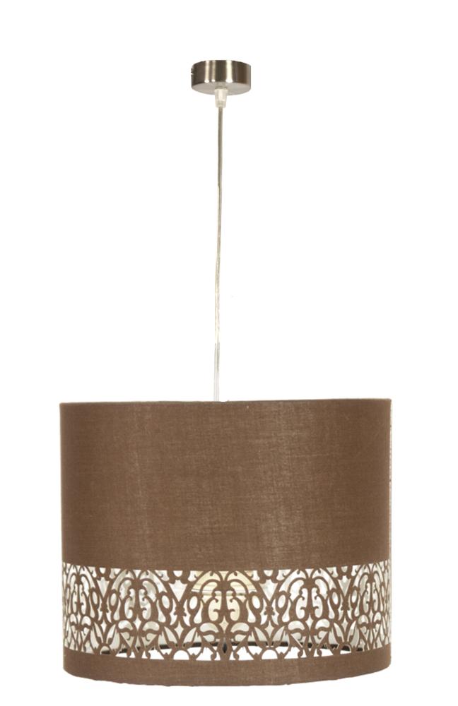 ARABESCA lampa wisząca 33x33x24 1x60W E27 brąz (abażur 77-19274 z zawiesiem 85-10608)