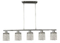 ROYAL lampa wisząca 5x40W G9 chrom+kryształki