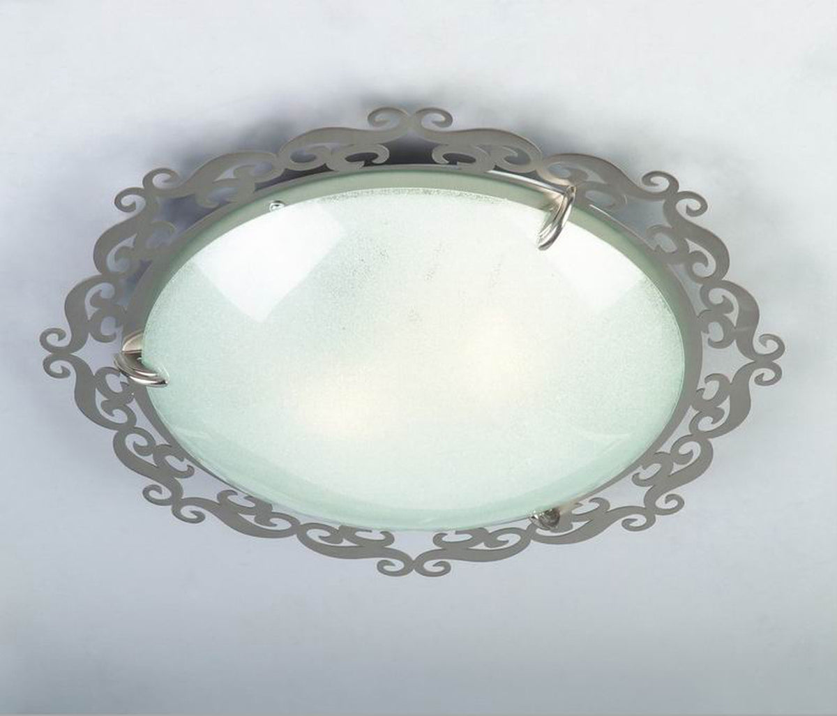 CASABLANCA plafon 2x60W E27 38cm satyna koło