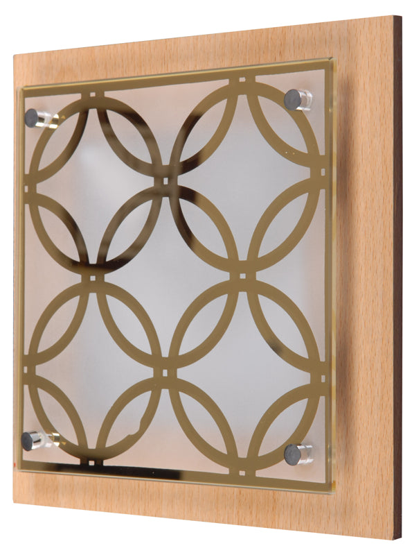 PLANTA plafon 24x24 1x60W E27 kółka chocolate