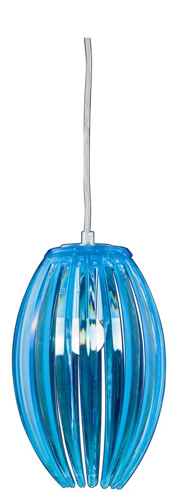 ABUKO lampa wisząca 1x60W E27 niebieski mały
