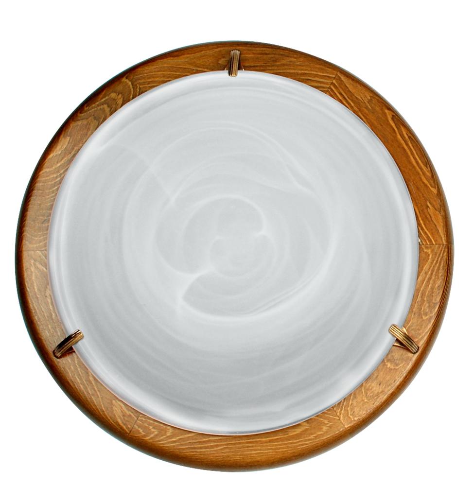 DUNA lampa sufitowa plafon36 dąb alabaster 2x60W
