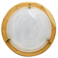DUNA lampa sufitowa plafon36 sosna alabaster 2x60W