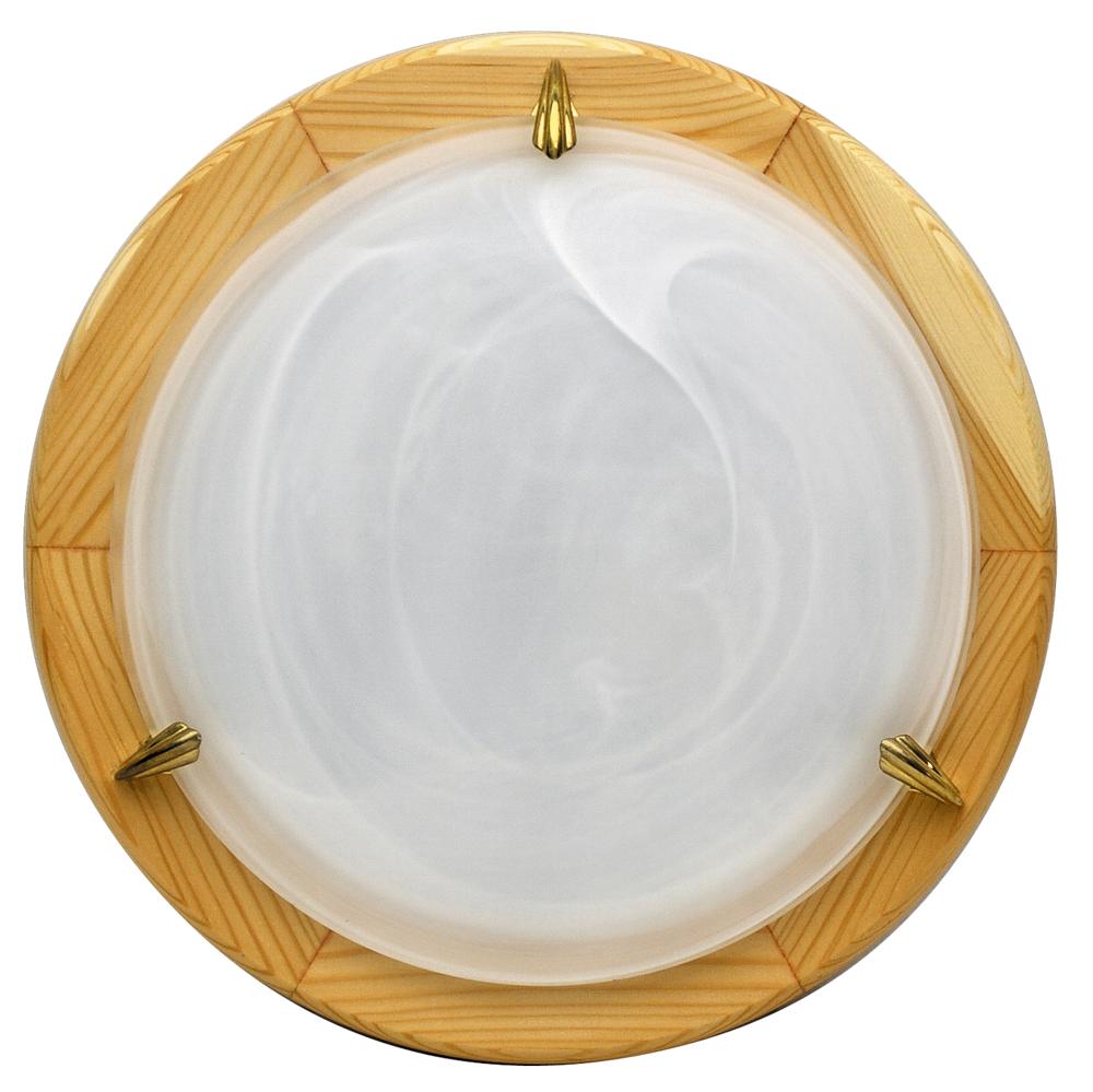 DUNA lampa sufitowa plafon36 sosna alabaster 2x60W