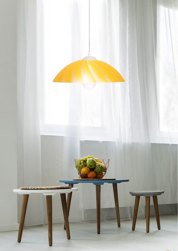 KAMILA lampa wisząca 1x60W E27 żółta