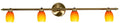lampa olivia listwa 4x40W G9 patyna rainbow