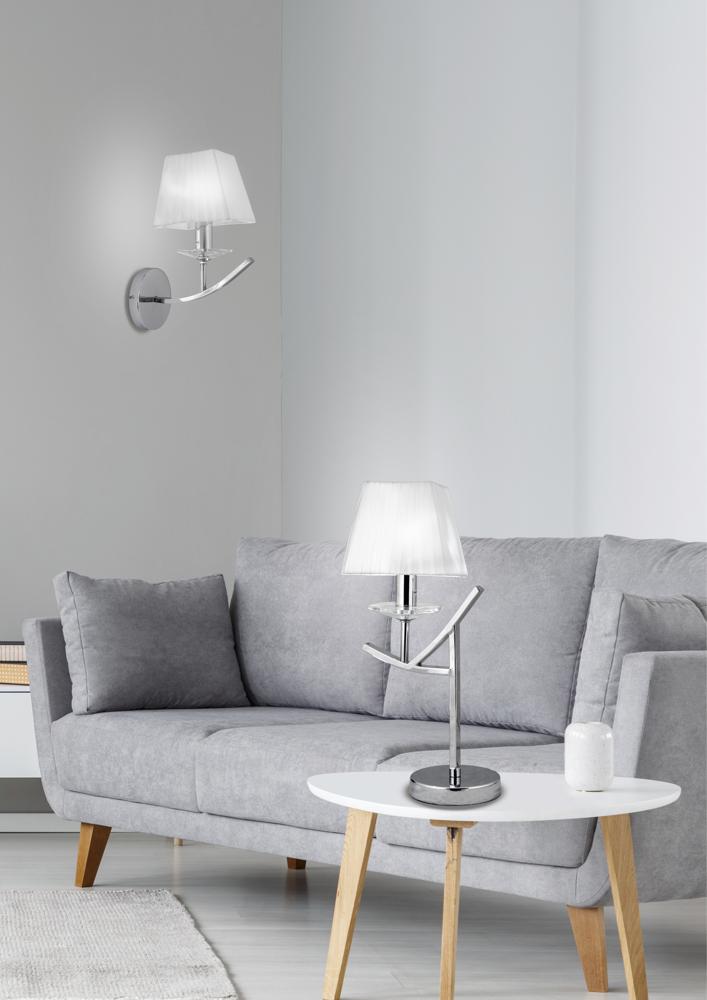VALENCIA lampa 1x40W E14 chrom h-45
