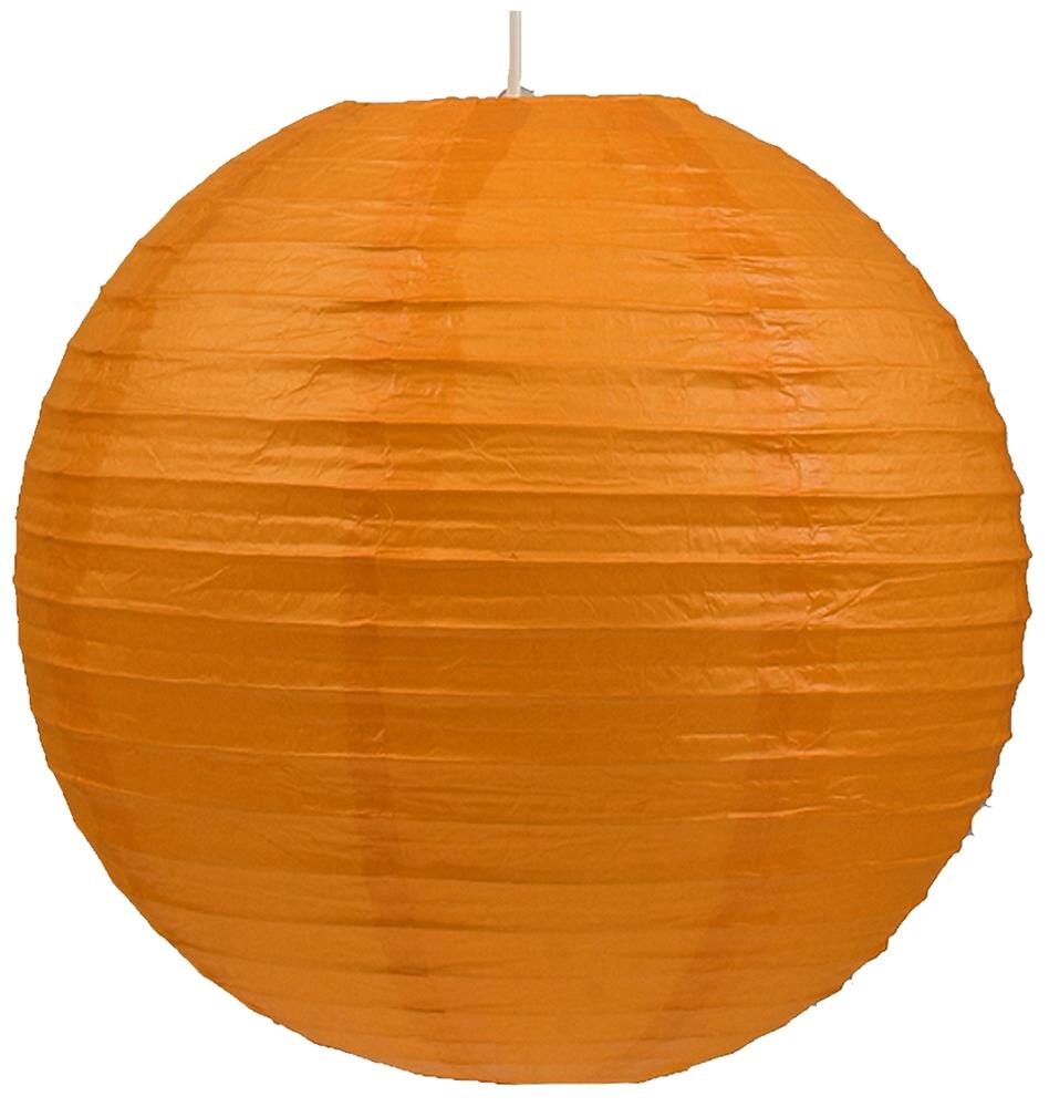 abażur papierowy-kokon kula papierowa 60 pomarańcz