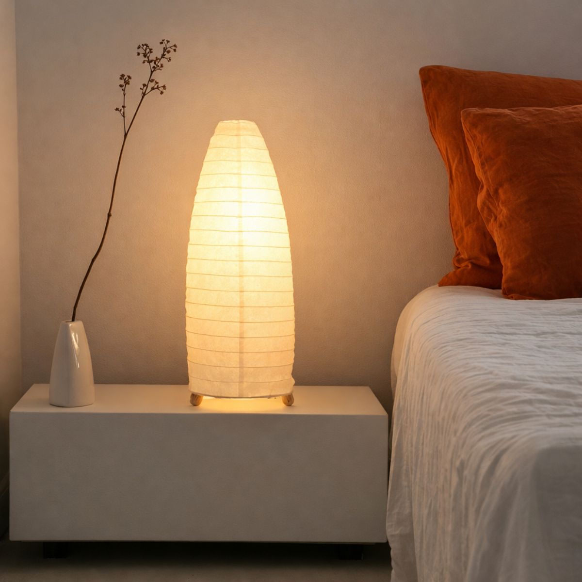 PAPIRUS lampa papierowa biała 40W E14