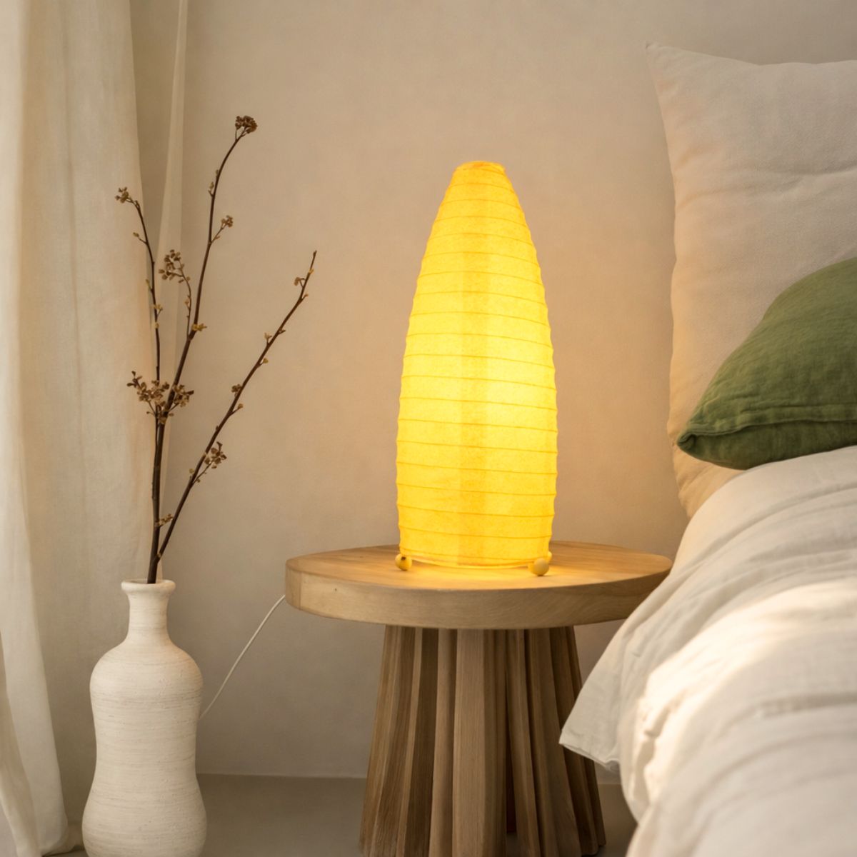 PAPIRUS lampa papierowa żółty 40W E14