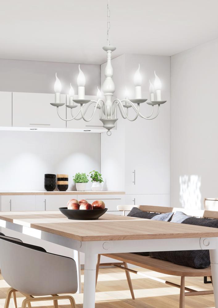 BELLAGIO lampa wisząca 8x40W E14 kremowy