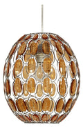 SELMA lampa wisząca 25 1x40W E27 pomarańczowy + linka 85-10523
