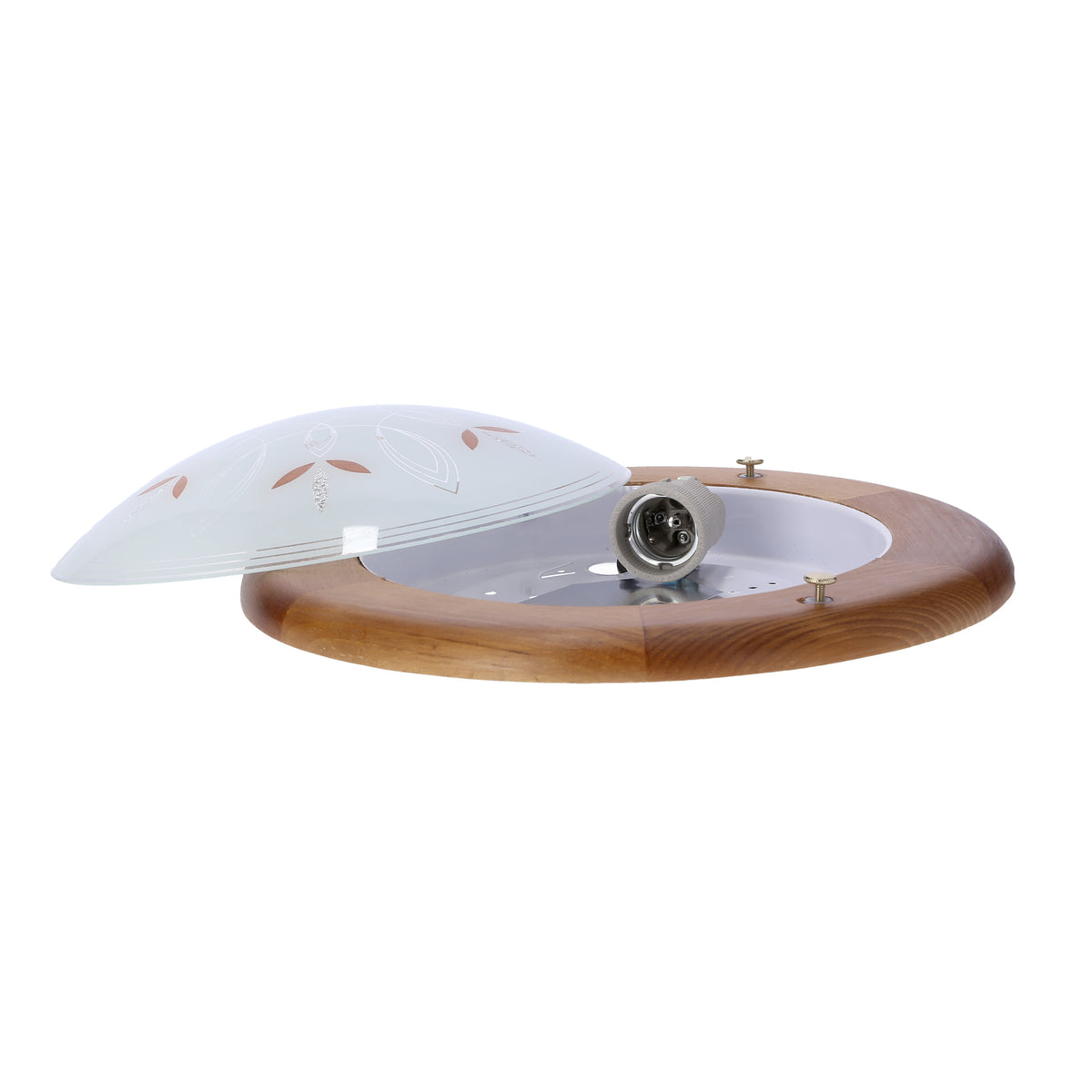 RUSTICA lampa sufitowa plafon 30 drewno standard 1x60 w E27 dąb
