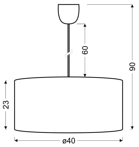 ONDA lampa wisząca 40 1x60W E27 czerwony