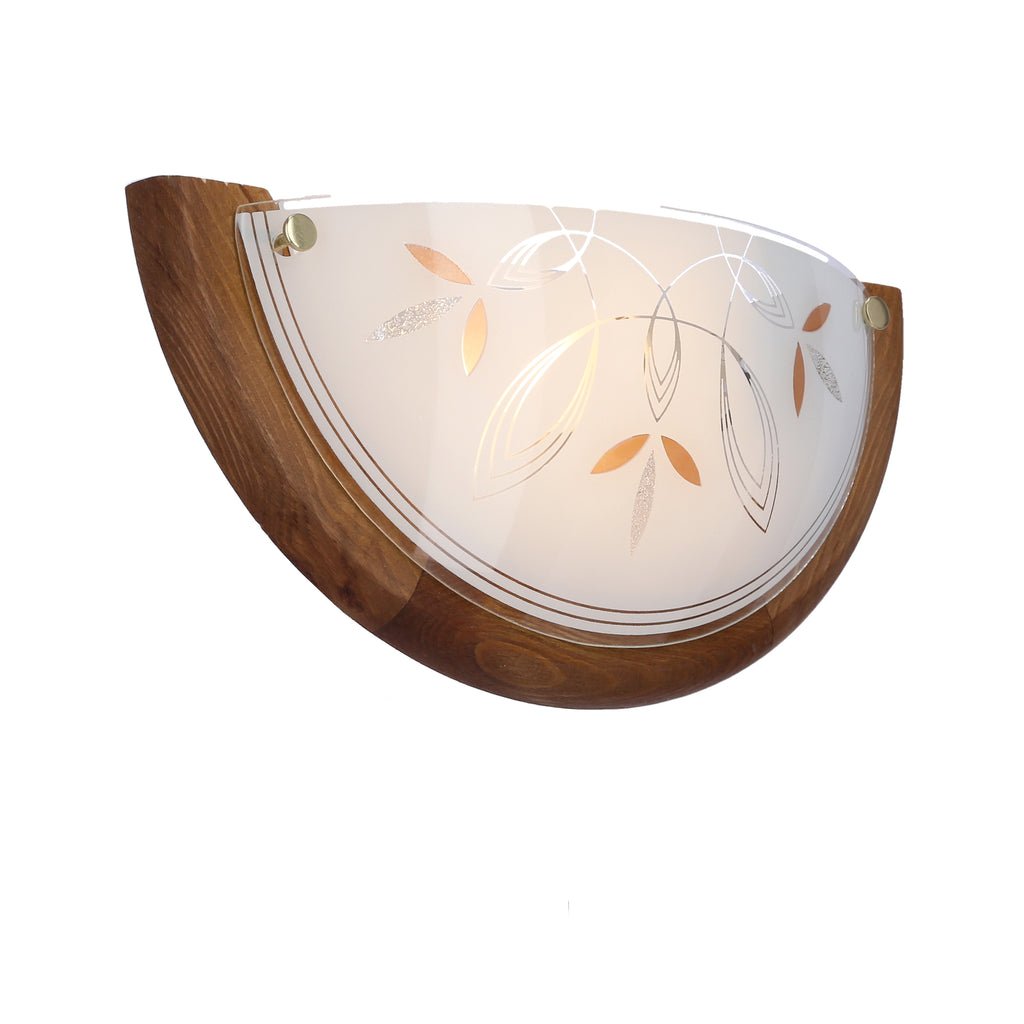 RUSTICA lampa sufitowa plafon 0,5 drewno standard 1x60 w E27 dąb