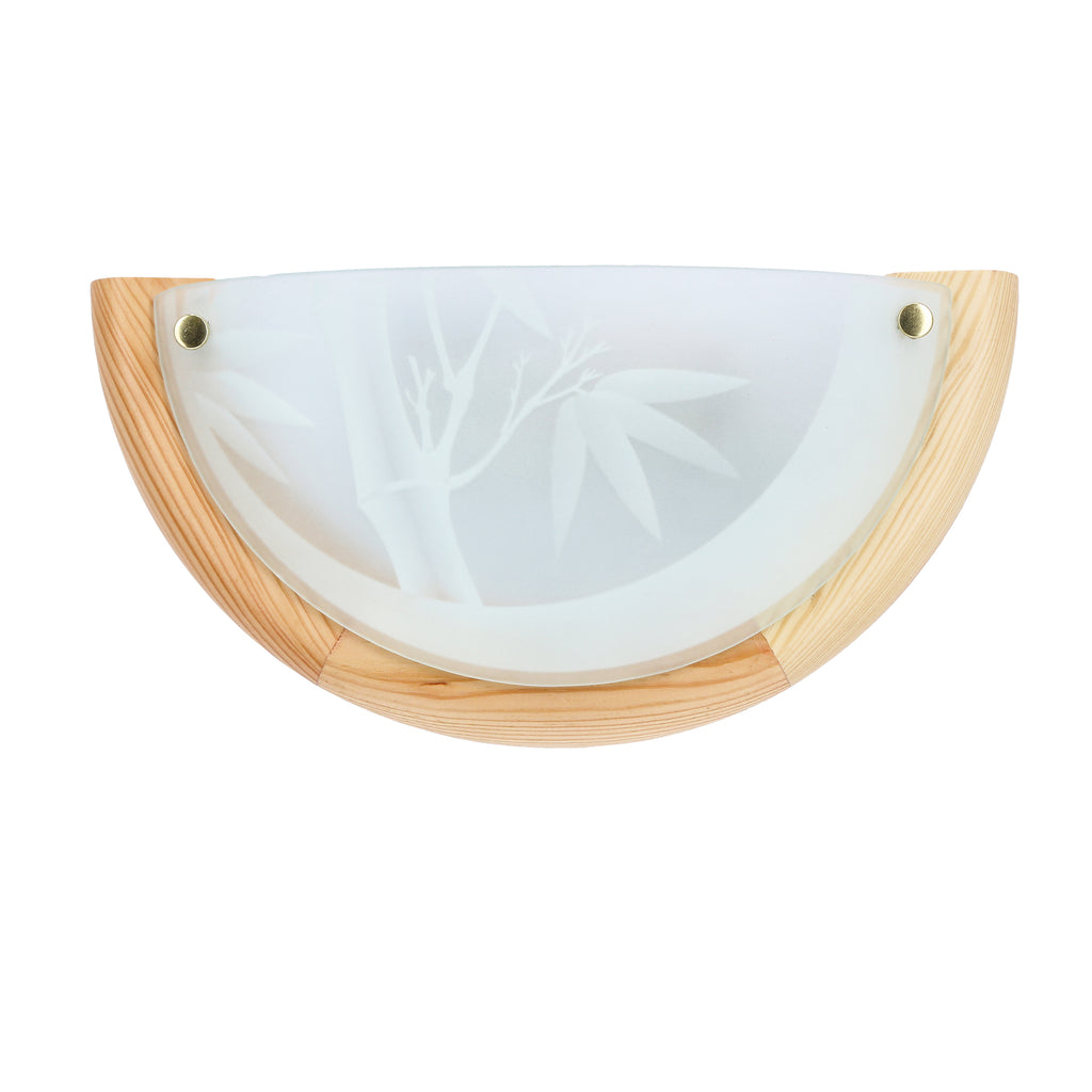 BAMBOO lampa sufitowa plafon 0,5 drewno standard 1x60 w E27 sosna
