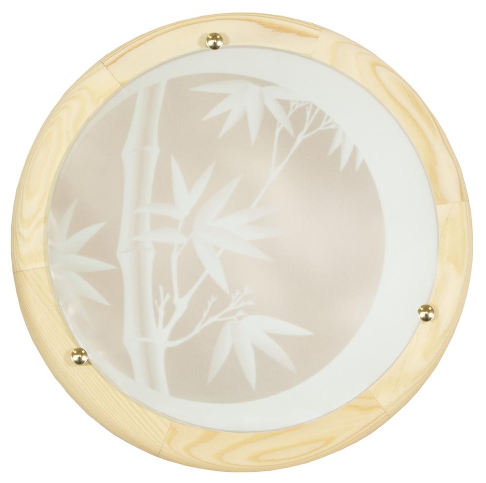 BAMBOO lampa sufitowa plafon 40 drewno standard 2x60 w E27 sosna