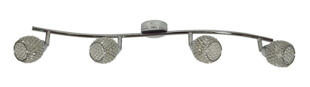 CLEAR lampa sufitowa listwa 4x40W G9 transparentny