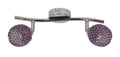 CLEAR lampa sufitowa listwa 2x40W G9 fiolet