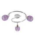 CLEAR lampa sufitowa spirala 3x40W G9 fiolet