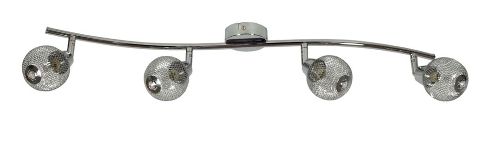 NOVEL lampa sufitowa listwa 4x40W G9 chrom