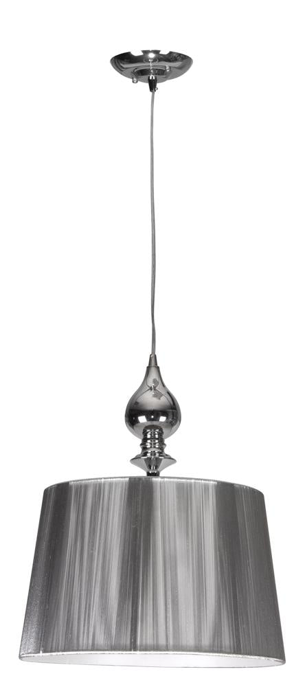 GILLENIA lampa wisząca 1x60W E27 srebrna