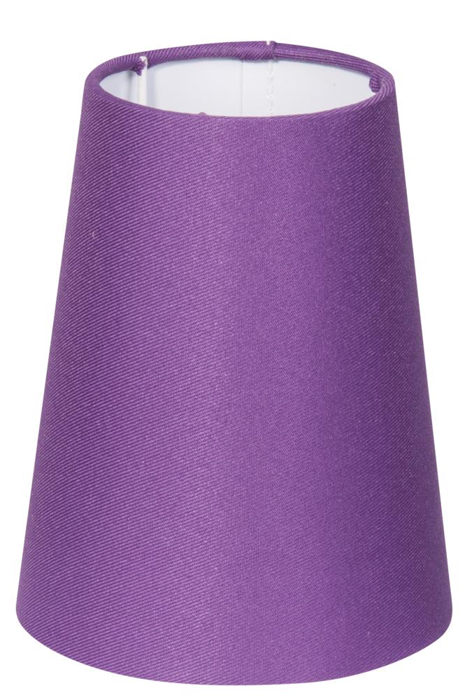 abażur cone stożek (d-12,5 h-15)cm E14 fiolet