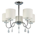 ESTERA lampa wisząca 5x40W E14 chrom