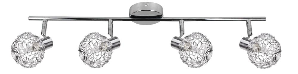 COLLAR lampa sufitowa listwa 4x40W G9 chrom