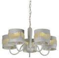 ANTONIO lampa wisząca 5x60W E27 biały