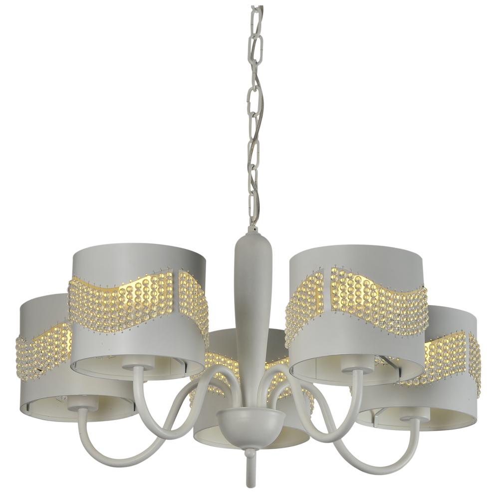 ANTONIO lampa wisząca 5x60W E27 biały