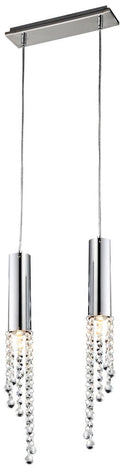 DUERO lampa wisząca 2x3W LED GU10 chrom