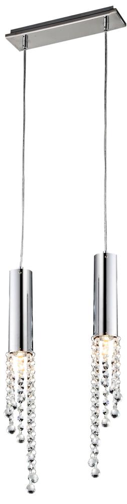 DUERO lampa wisząca 2x3W LED GU10 chrom