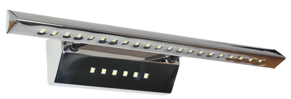 FORTE LED 3 lampa kinkiet LED rurka trójkątna z wyłącznikiem chrom