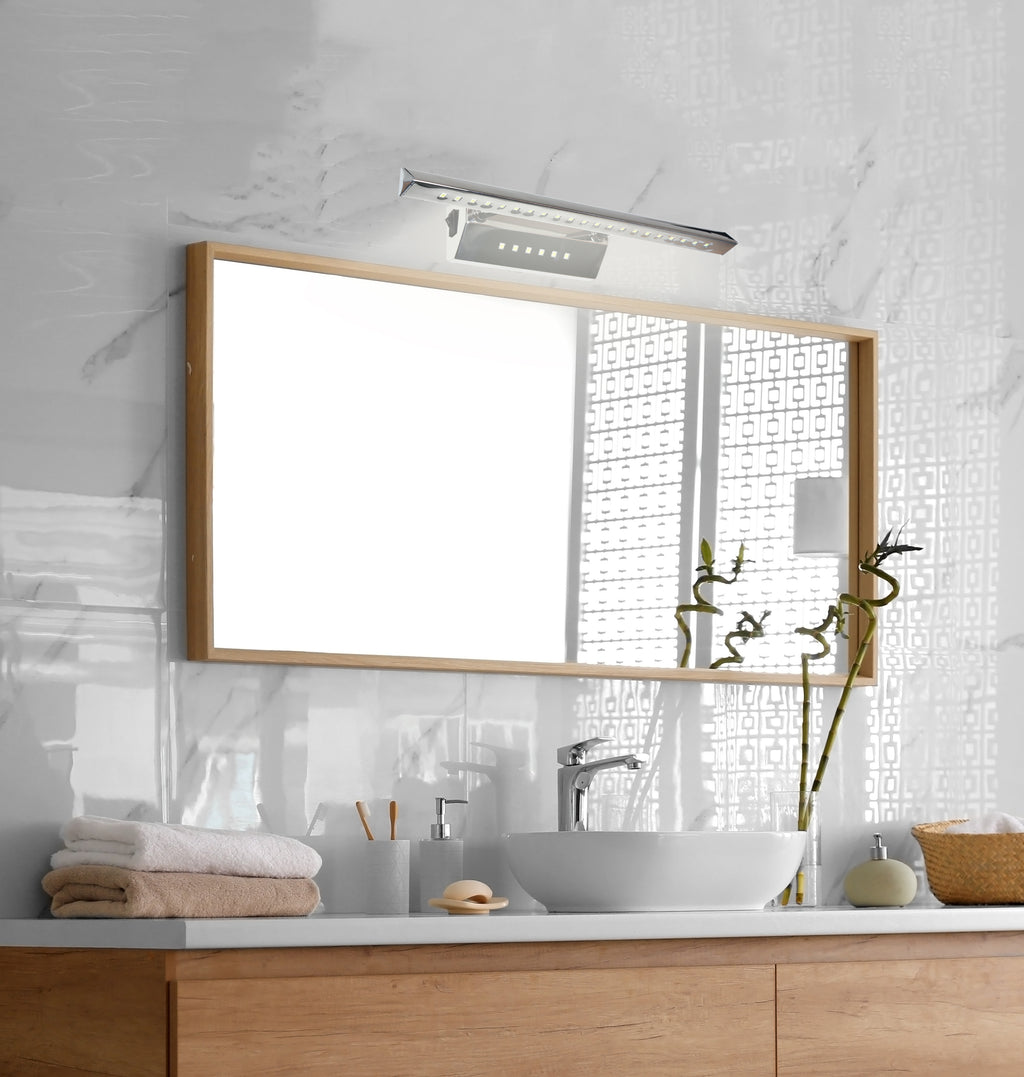 FORTE LED 3 lampa kinkiet LED rurka trójkątna z wyłącznikiem chrom