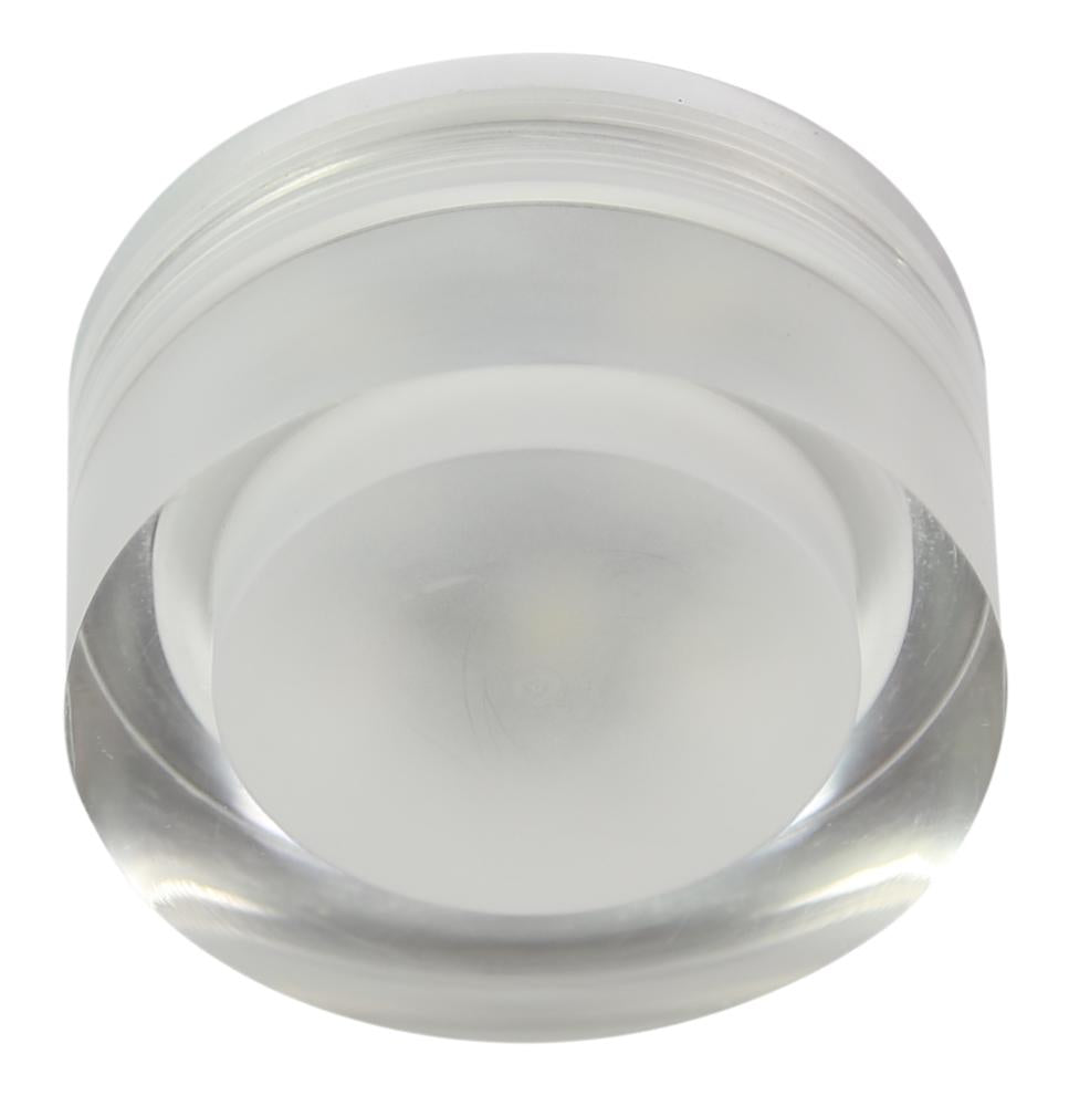 oprawa stropowa stała okrągła sak-01 al/tr LED 3W LED 230v szkło akrylowe transp