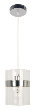 BRANDO lampa wisząca 15 1x60W E27 chrom / transparent