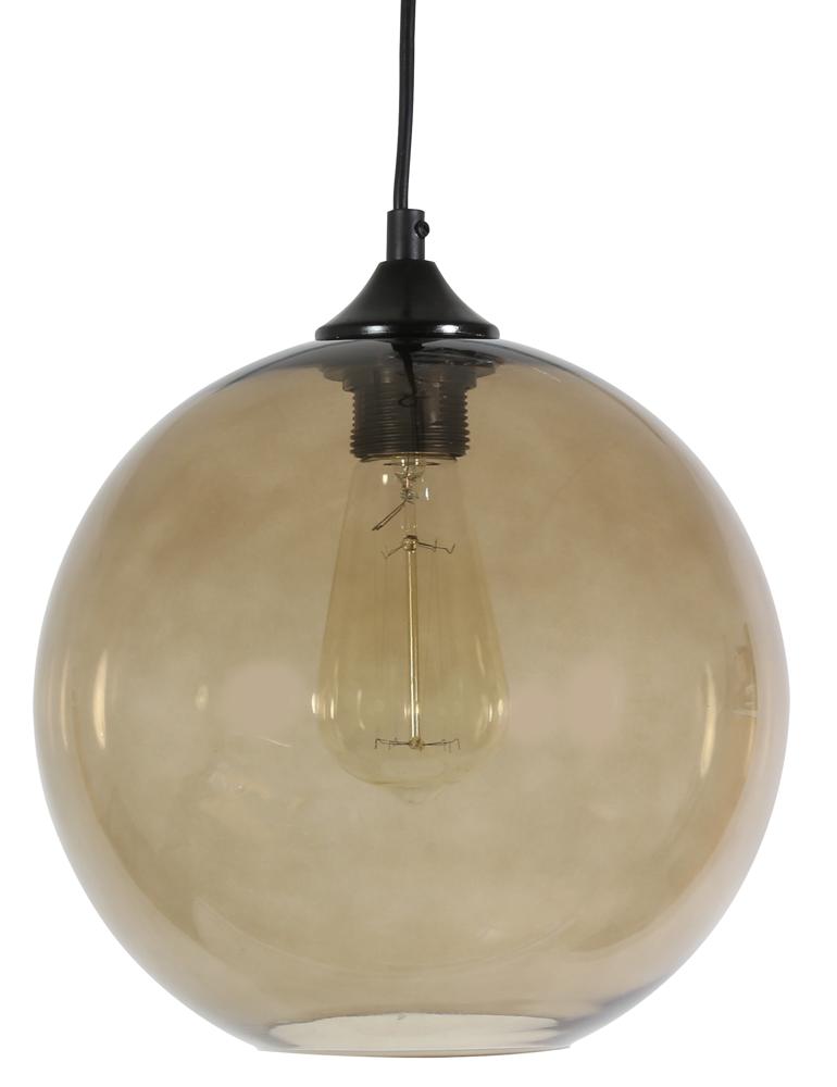 EDISON lampa wisząca 25 1x60W E27 brązowy + żarówka