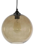 EDISON lampa wisząca 25 1x60W E27 brązowy + żarówka