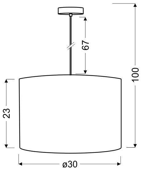 SUMMER 30 lampa wisząca 1x60W E27 biały