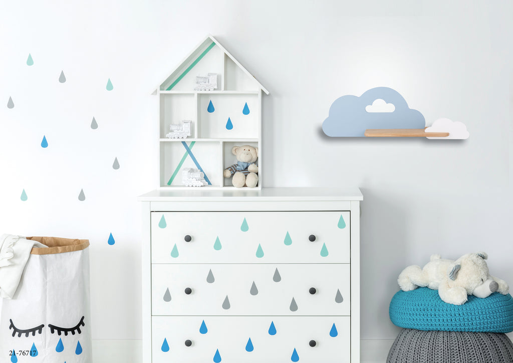 lampa cloud kinkiet ścienny 5W LED iq kids niebieski+biały
